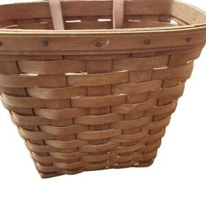 1994 Longaberger Baskets Basket Size 5 x 9 Brown‎ Rectangular Wood